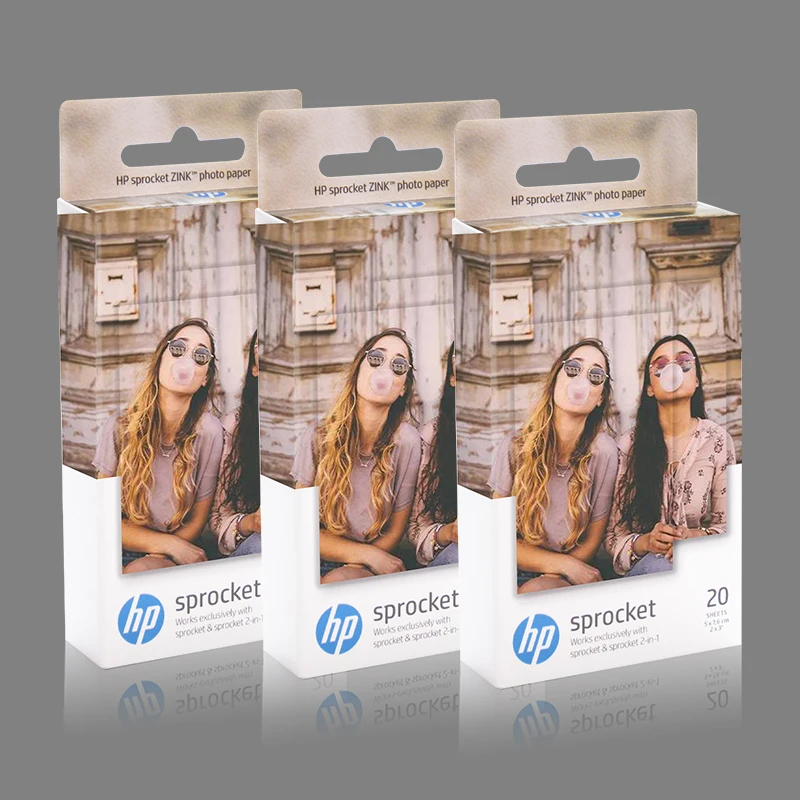 Topcolor 3 коробки HP Звездочка фотобумага ПЕЧАТЬ ZINK с клейкой основой 2*3 дюйма фото