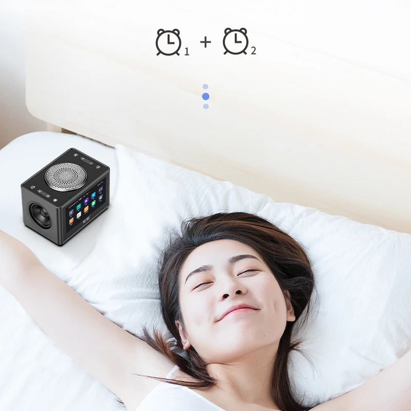 SOAIY K6 Портативный видео динамик Bluetooth беспроводной 3D стерео уличные комнатные автомобильные часы ЖК-дисплей FM радио Поддержка TF сабвуфер