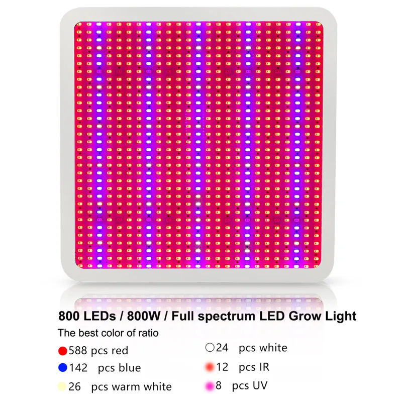 Светодиодная фитолампа полного спектра для выращивания растений 800 Вт|lamp sticker|lamp