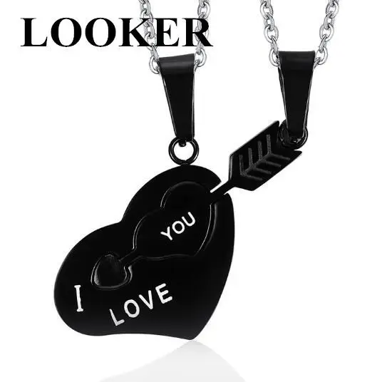 LOOKER I LOVE YOU ожерелье лучших друзей подвеска из нержавеющей стали женская модная