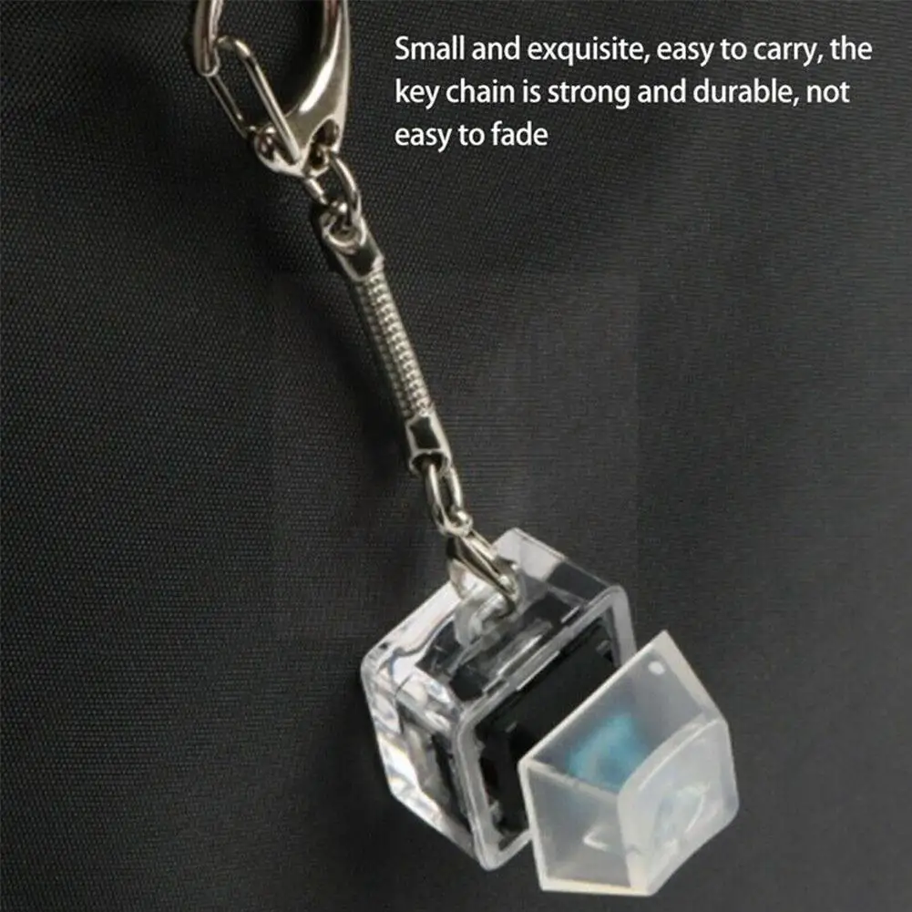 

For MX Mechanical Keyboard Switch Tester Keychain Transparent Toy Switch LED Body Lights Keycap Keychain Without Mechanical V0Y4