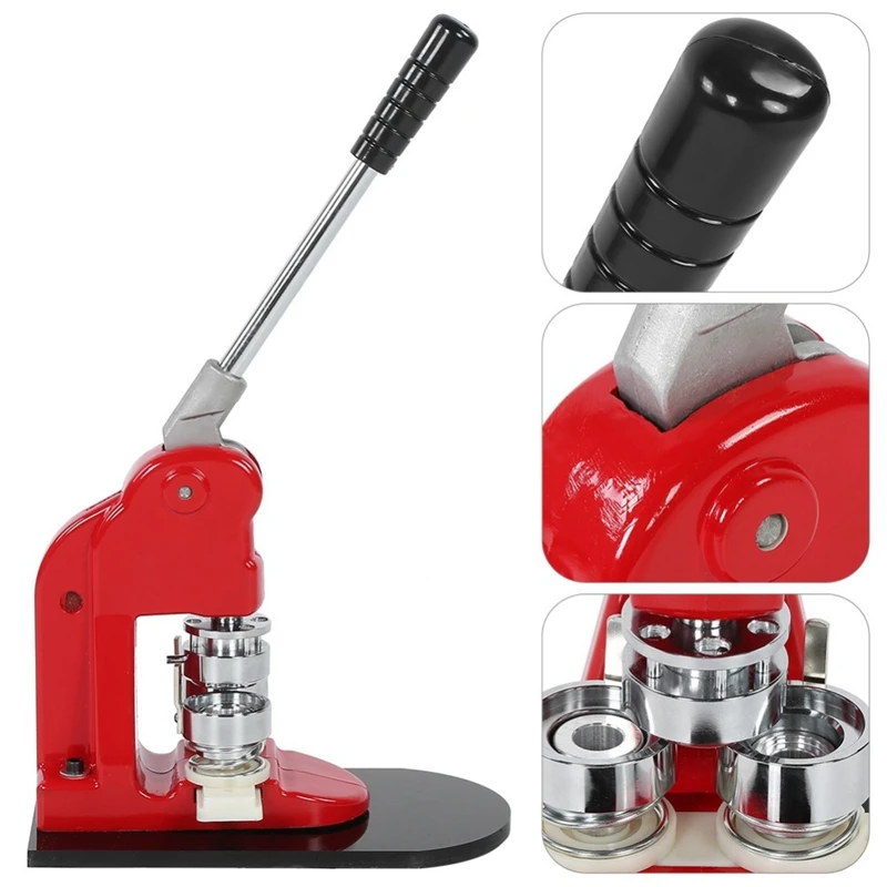 Точная 25 мм Кнопка производитель значок перфоратор пресс машина и 1000 частей