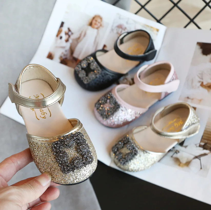 Весенняя детская кожаная обувь принцессы для девочек Детская Свадебная