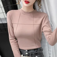 aossviao 2021 new autumn clothes tops pullovers women sweetshirts long sleeve t shirt winte splice plus size woman clothing