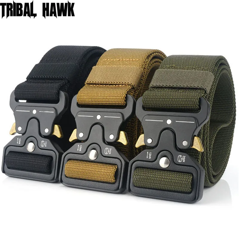 Военный тактический армейский нейлоновый ремень полицейский мужской для