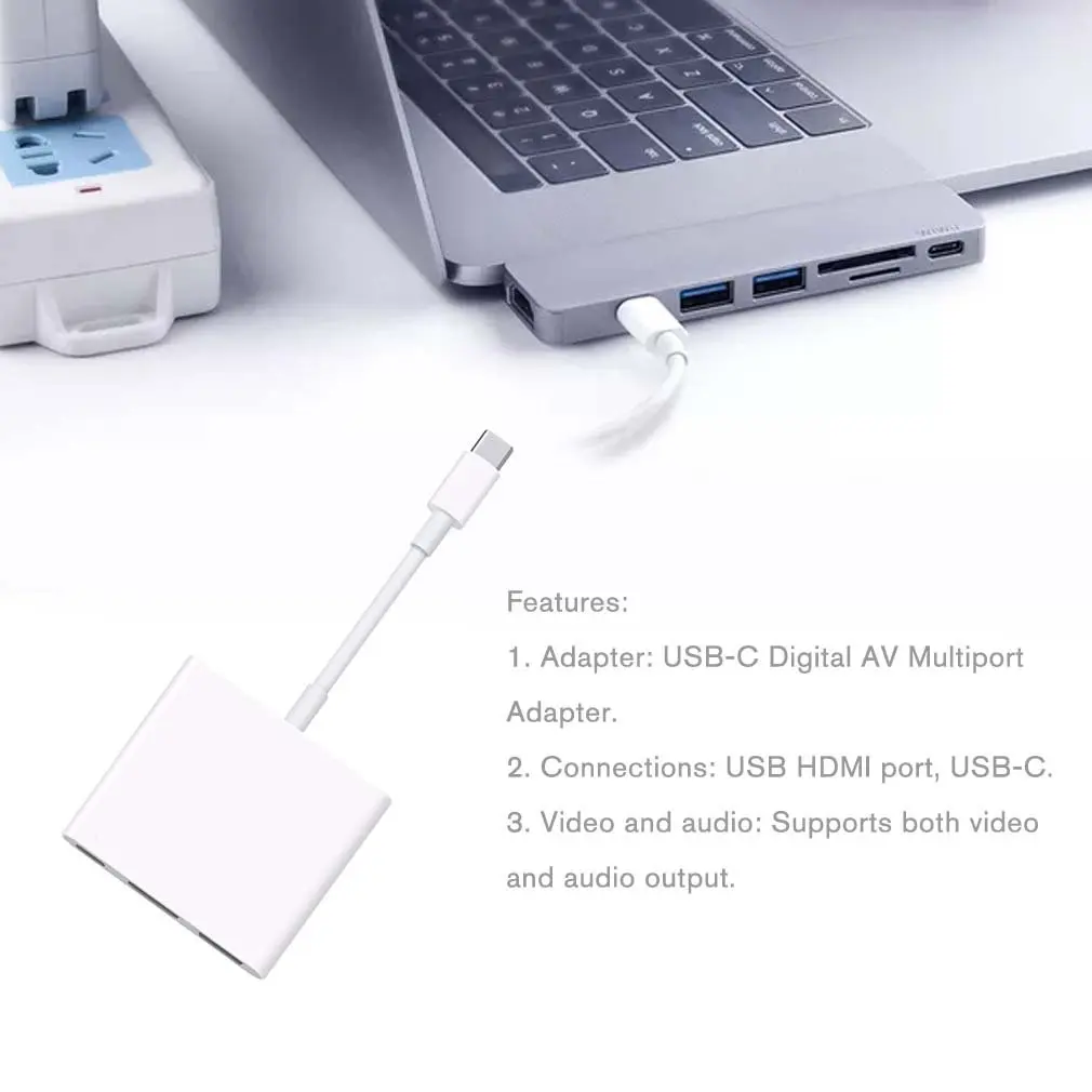 For Apple USB-C Digital AV Multiport Adapter Accessories | Электроника
