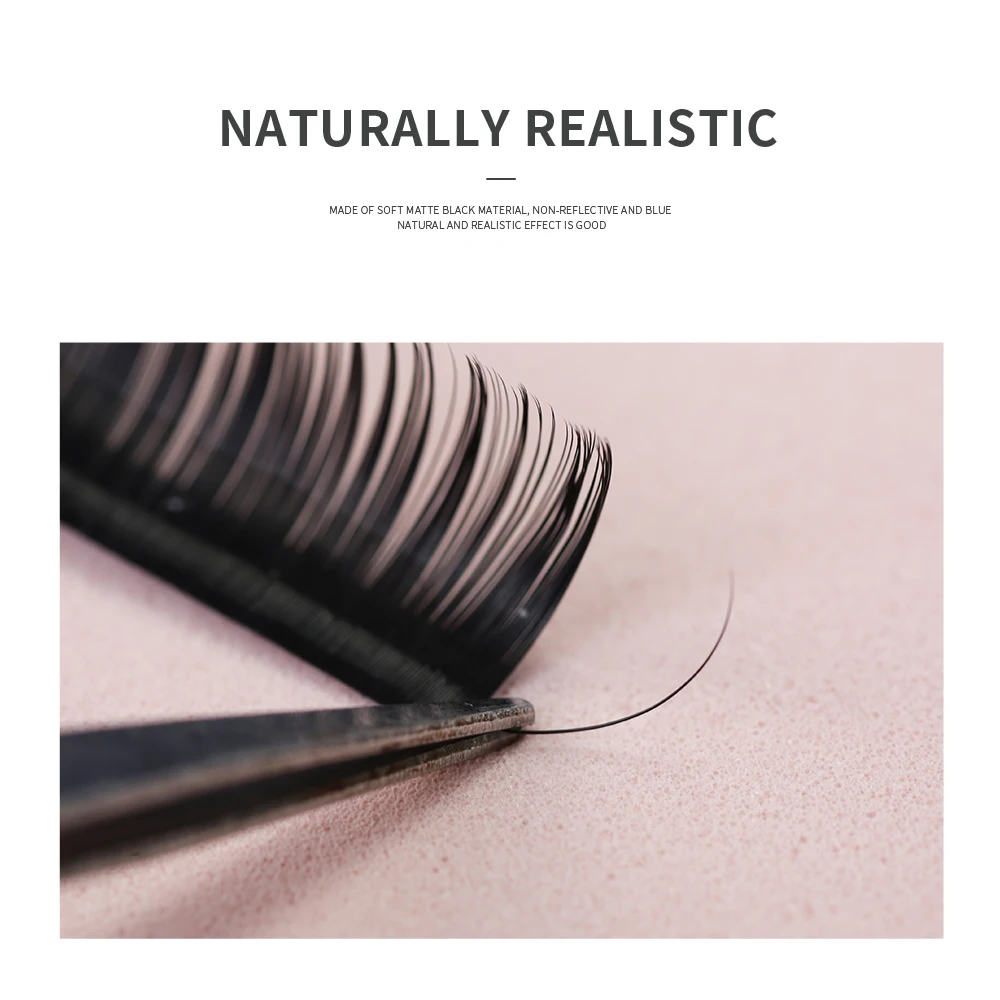 Накладные ресницы из искусственной норки индивидуальные мягкие 16 рядов толщина