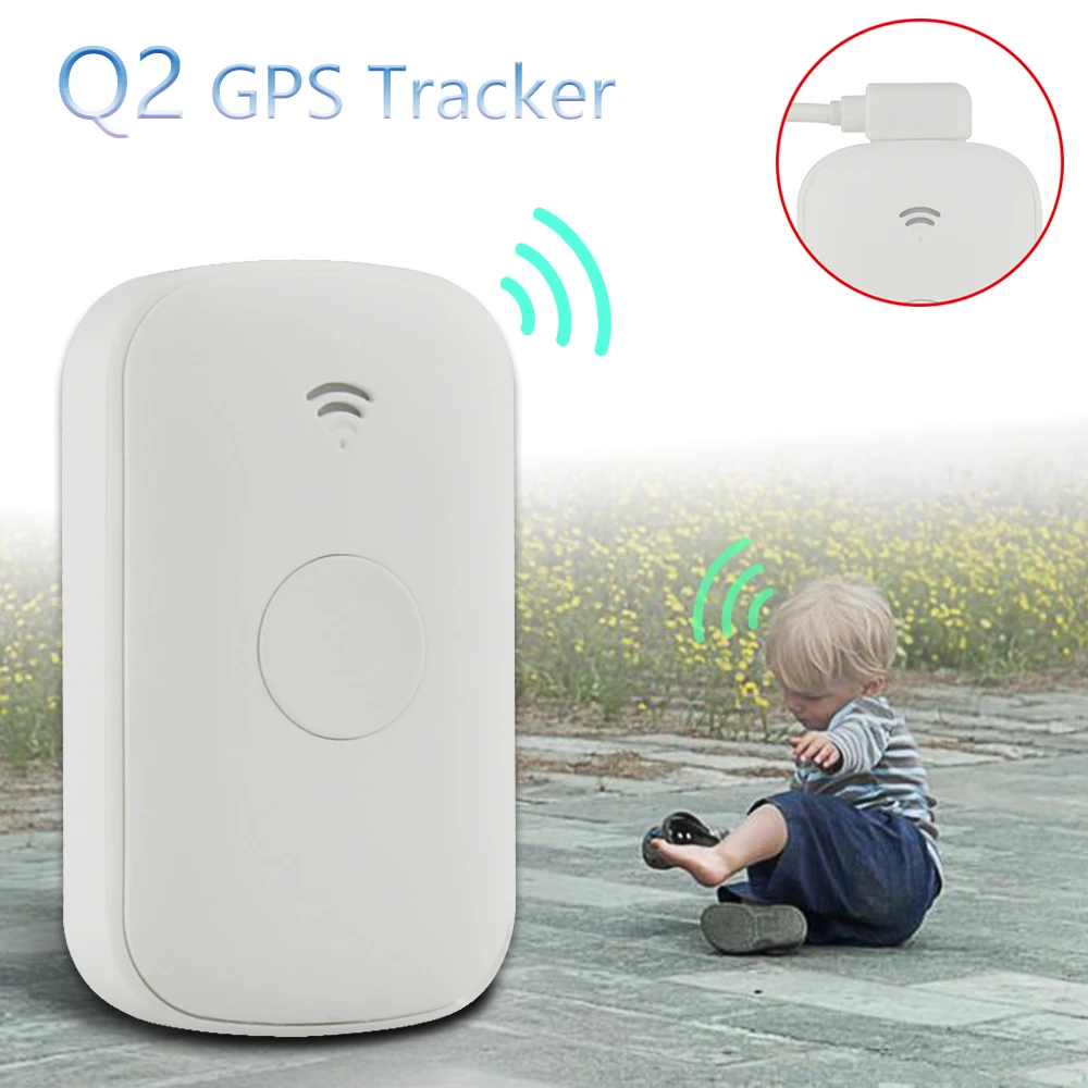 Concox Q2 миниатюрный портативный персональный GPS трекер для детей умное устройство