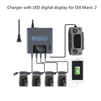 6 in 1 led digital display charger for dji mavic 2 drone accessories