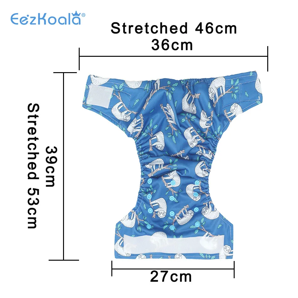 EezKoala-pa&ntilde;al ecol&oacute;gico de bolsillo para beb&eacute;, pa&ntilde;al de Sude de tela lavable y ajustable, bolsillo de tela-1