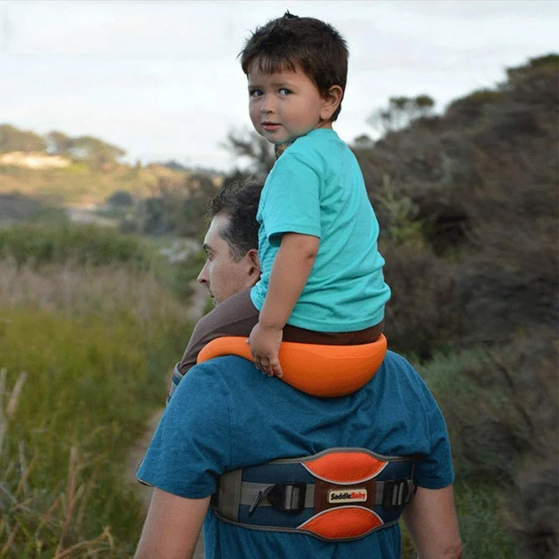 

Child Shoulder Carrier Baby Saddle Toddler Hiking Backpack Baby Ankle Straps Hands Free Backpack-Holds A 44.1Lb Child