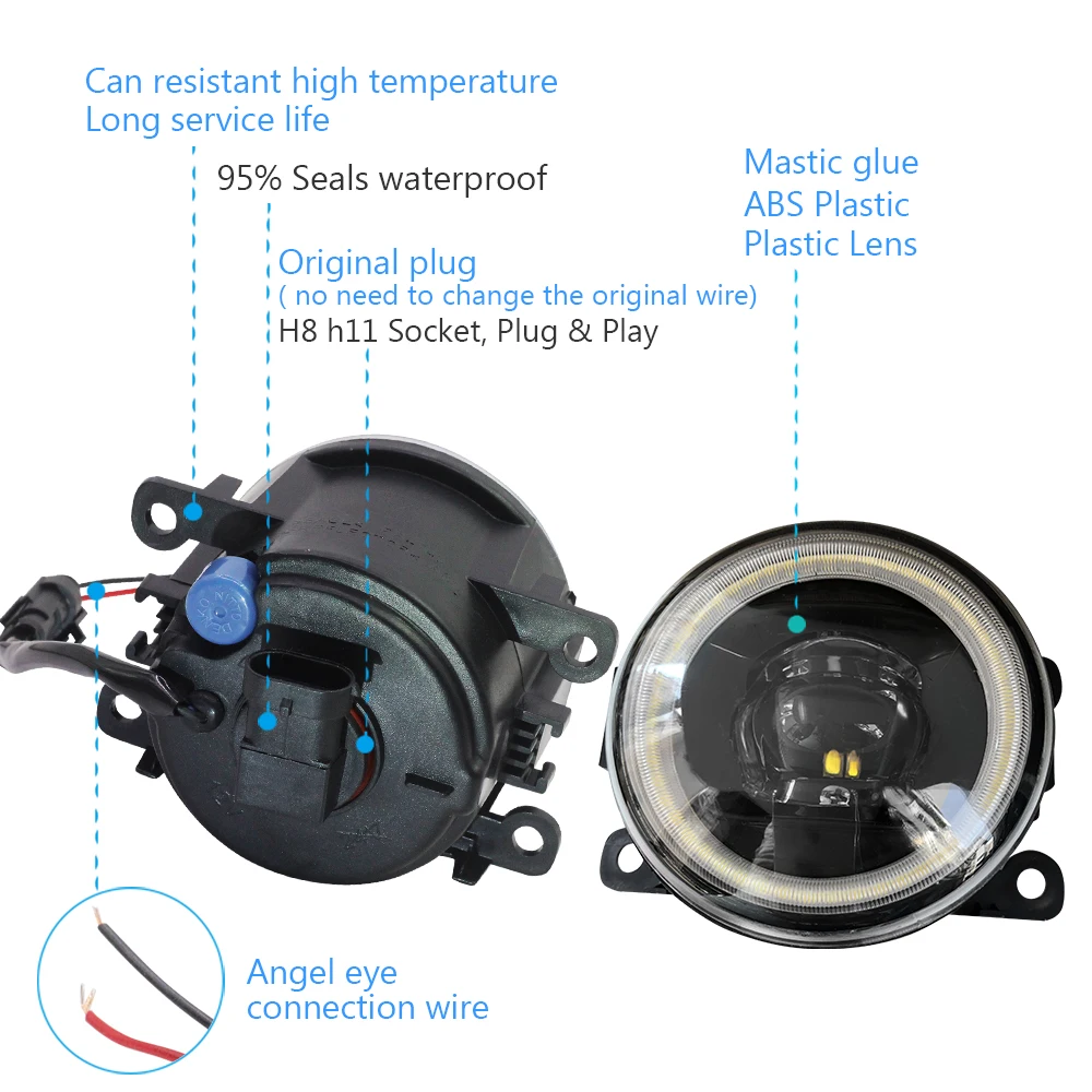 Buildreamen2 для Citroen C6 TD _ Седан 2005-2015 автомобиля H11 светодиодный светильник 4000LM туман