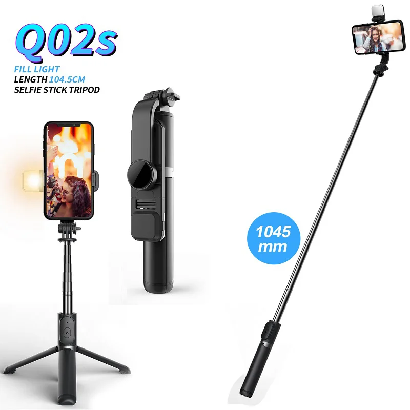 

Selfie Stick Mini Tripod With Lights Bluetooth Wireless Mini Holder With Remote Control For iPhone Android Shutter Selfie Stick