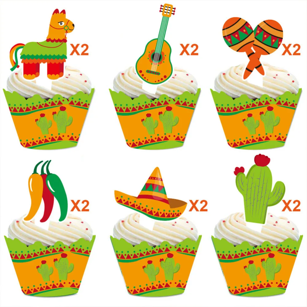 24 шт. мексиканские бриллианты украшение для торта дизайн альпака десертная