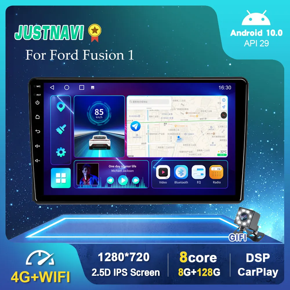 

DSP стерео Автомагнитола для Ford Fusion 1 2005 - 2012 мультимедийный видеоплеер навигатор GPS Carplay OBD Android 10,0 Авторадио 9 дюймов