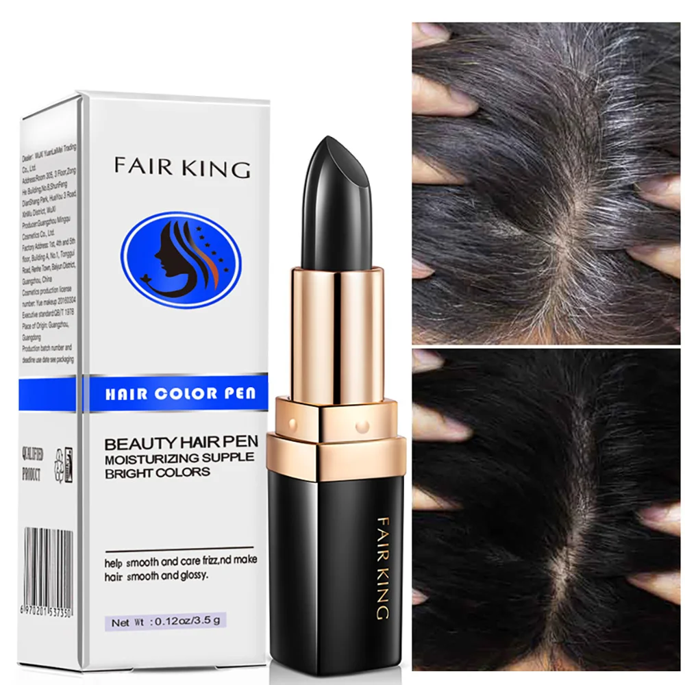 

One-Time Hair dye Instant Brown Root Coverage Hair Color Modify Cream Stick Temporary Cover Up White Hair Colour Dye Treatments