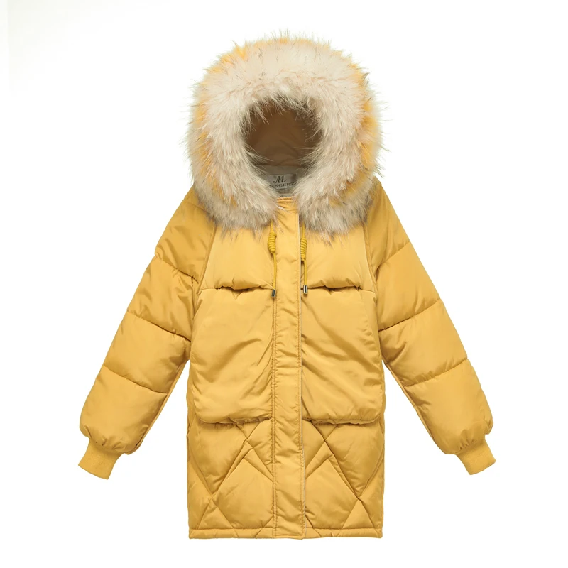 Новая зимняя куртка 2019 согревает парка пальто для женщин носить толстый мех