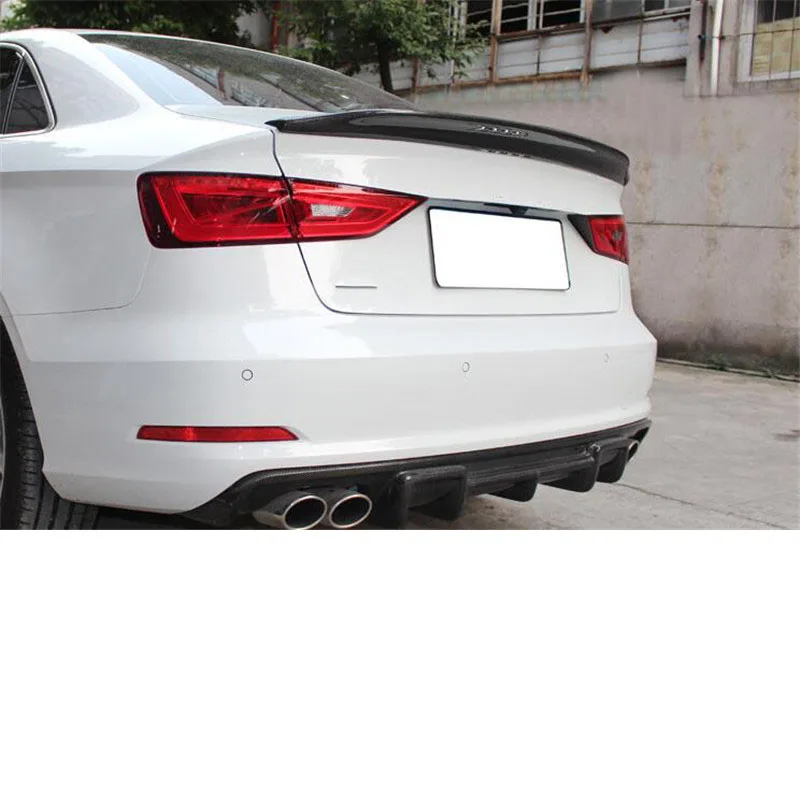 Спойлер для Audi A3 S3 из углеродного волокна 2014-2019 задний багажник губа задние