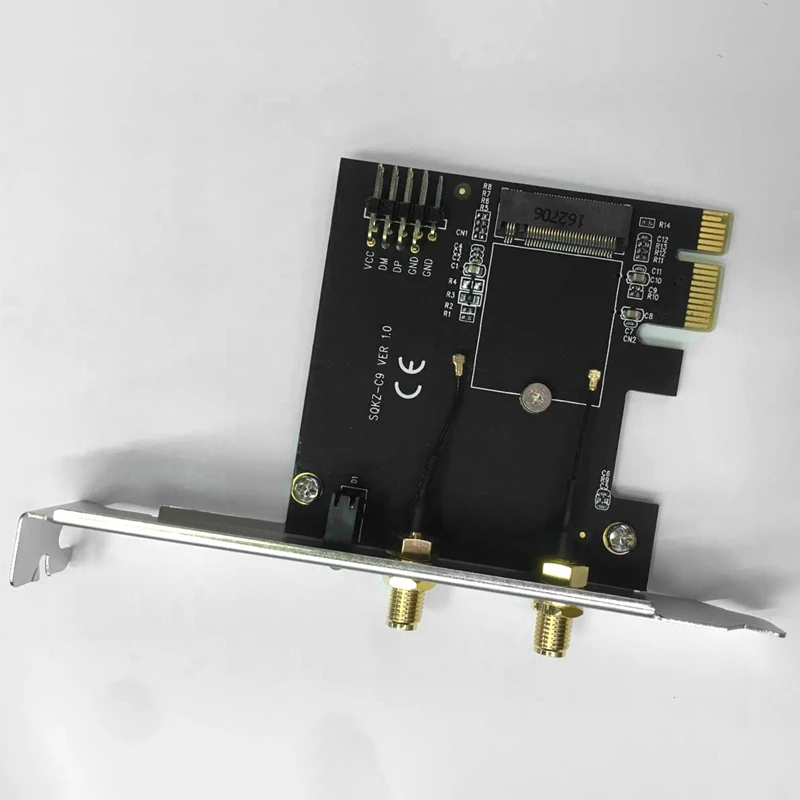 

Hdx-C9 Wireless Network Card Pci-E To Ngff M.2 A Port Wifi Bluetooth Wireless Adapter Card Desktop Built-In Network Card