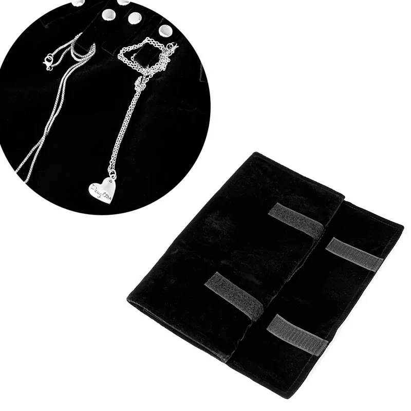 

Jewelry Nylon Roll Organizer Bag Necklace Bracelet Carrying Case Display Holder 45BC