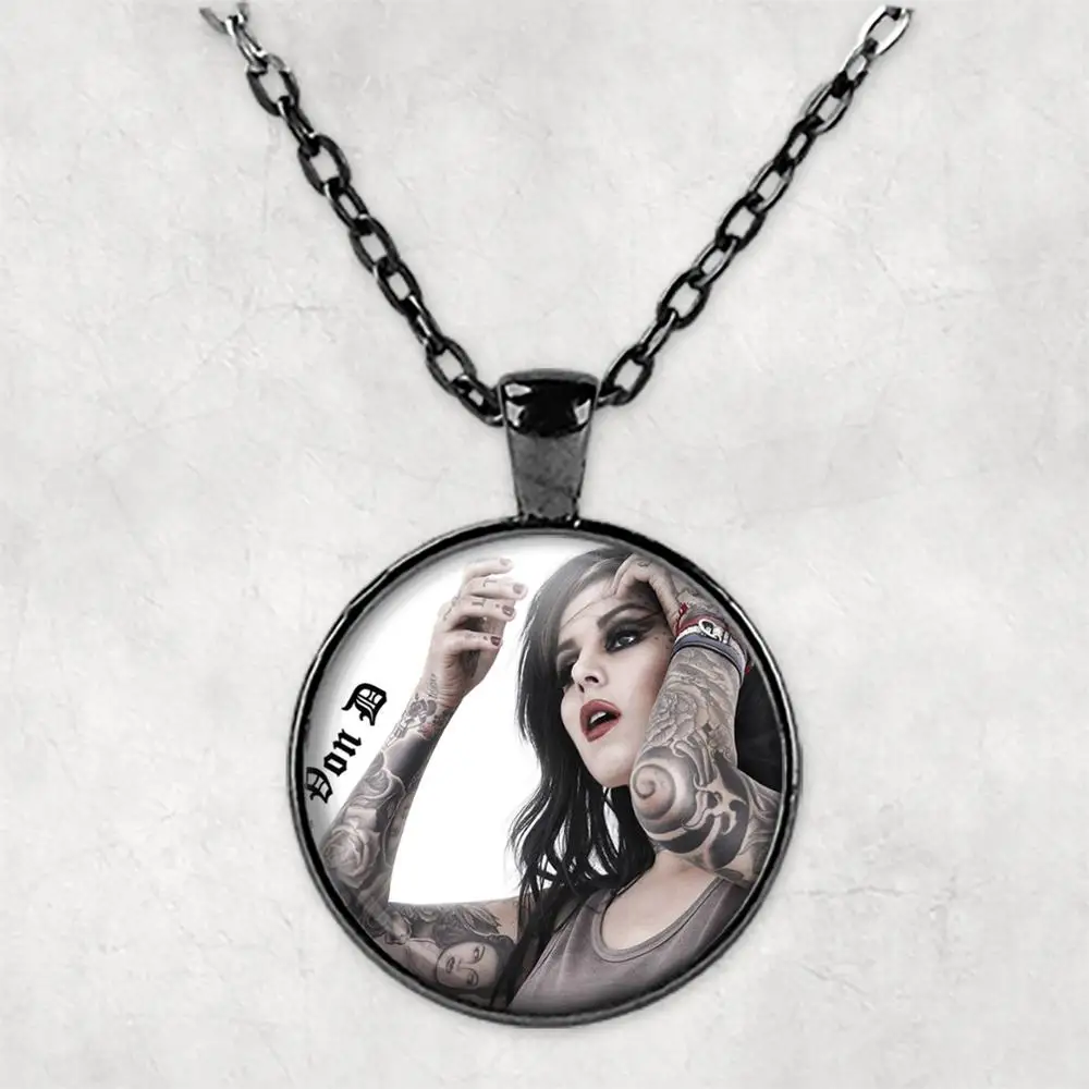 Kat Von D индивидуальное фото ожерелье ювелирные изделия с картинами s подвески Круг