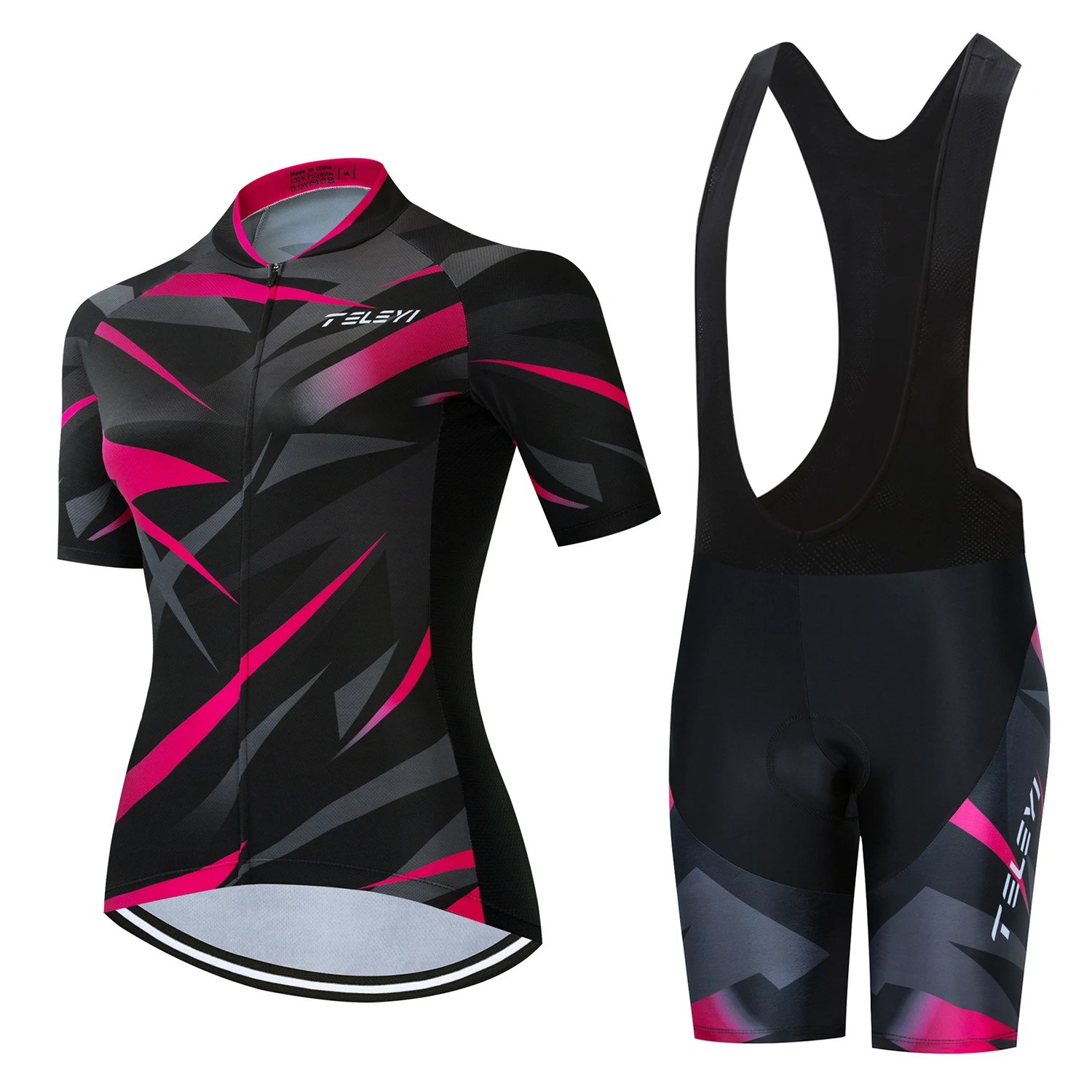 

TELEYI 2020 woman Cycling Jersey Set summer MTB Road Bicycle Clothing Breathable Mountain Bike Clothes Quick-Dry Cycling Set