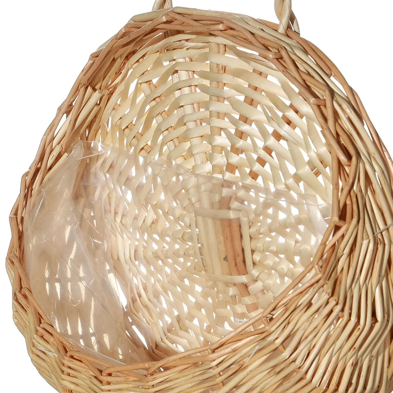 Подвесная ваза контейнер ручной работы плетеная ротанговая Цветочная корзина