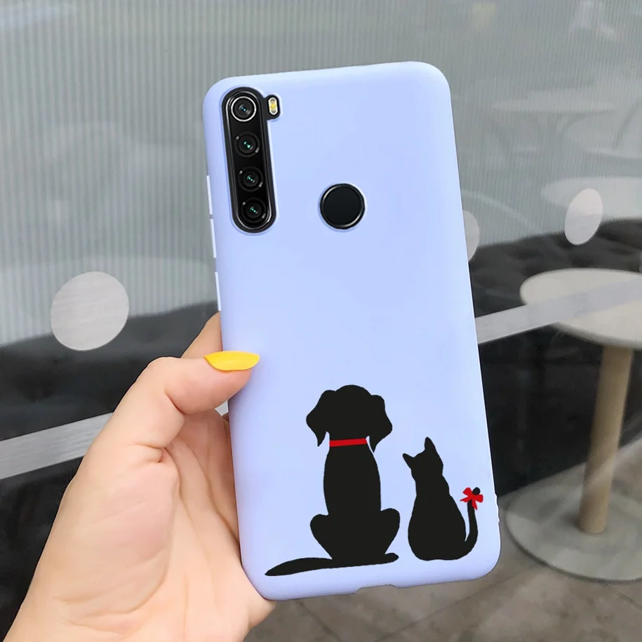 xiaomi leather case color Redmi Note 8 Ốp Lưng Điện Thoại Dễ Thương Mèo Hoạt Hình Ốp Lưng Dành Cho Xiaomi Redmi Note 8 Pro Trường Hợp Note8 8 T 8Pro 8 T Silicone Mềm Coque xiaomi leather case chain