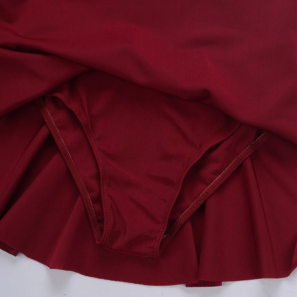 Гимнастическое платье для девочек фигурного катания на льду без рукавов