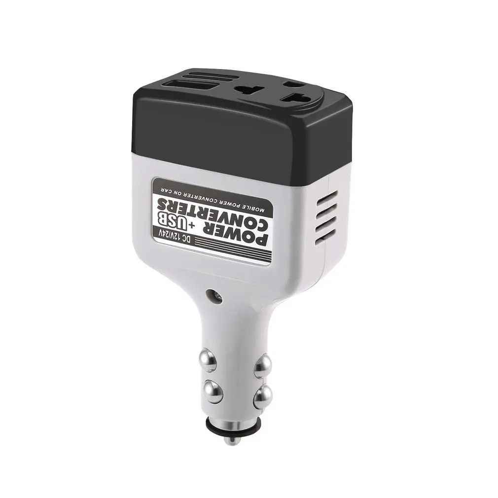 

DC 12/24V to AC 220V/USB 6V Car Power Inverter Adapter Cigarette Lighter Auto Car Charger Converter With USB Interface