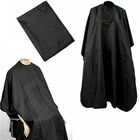 Большая черная Парикмахерская накидка, Профессиональная Парикмахерская одежда для защиты волос, водонепроницаемый фартук для стрижки волос