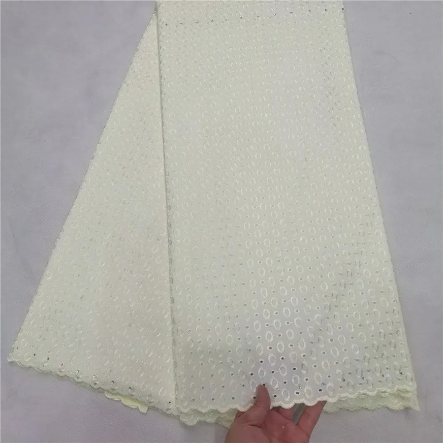 Swiss lace fabric 2020 latest Satin 100%cotton embroidery African cotton fabrics voile popular Dubai style 5yards | Дом и сад