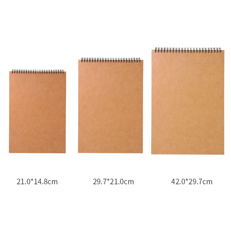 

A3 A4 A5 винтажный спиральный рандомный Рисунок граффити жесткий чехол вертикальный откидной блокнот для офиса школы