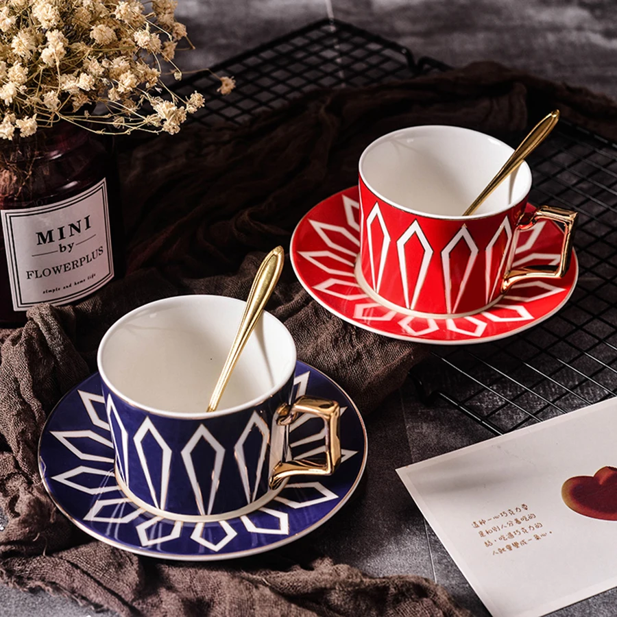 Европейские чашки для эспрессо набор многоразовых кофейных чашек чайная