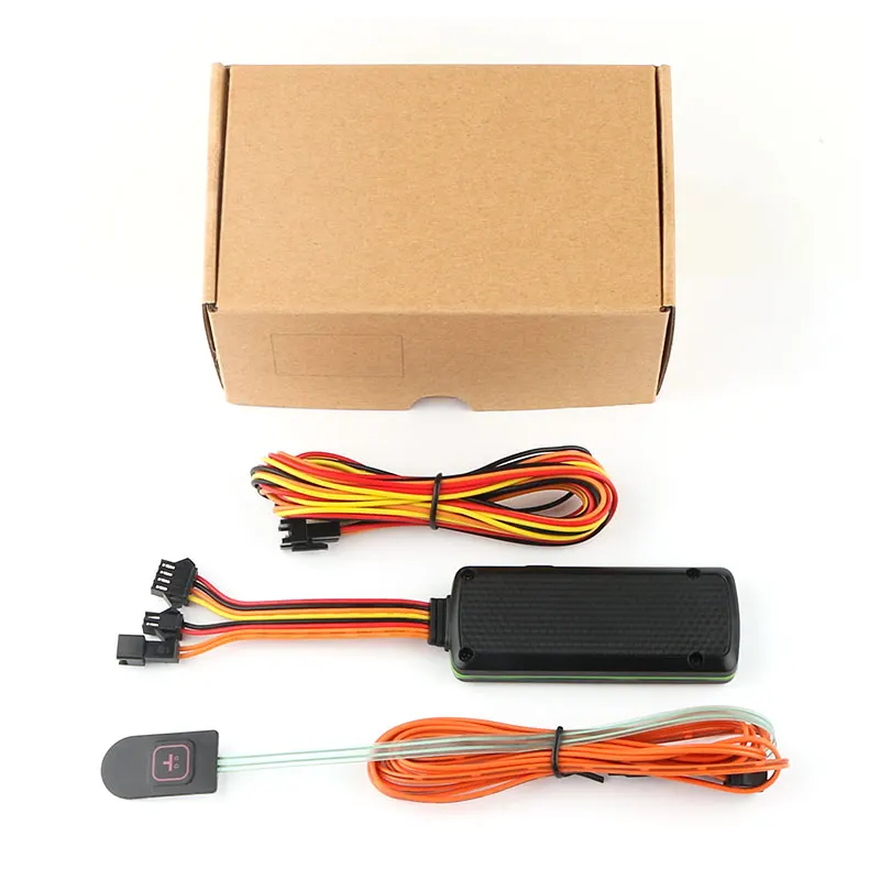 With Box With SOS 4G gps трекер автомобильный SOS сигнализация мини-трекер для транспортного средства отрезать масло gps локатор водонепроницаемый в реальном времени отслеживающая сигнализация, отслеживающая движение бесплатное приложение веб - Цвет: With Box With SOS