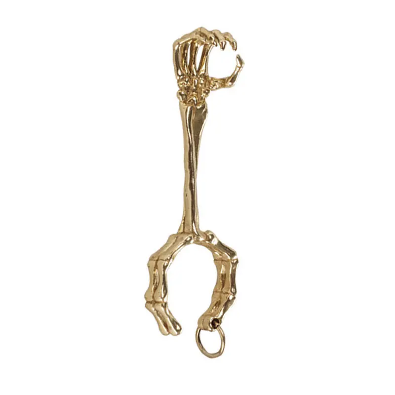 Кольцо-держатель для курительной трубки с черепом и кольцом ключей держатель