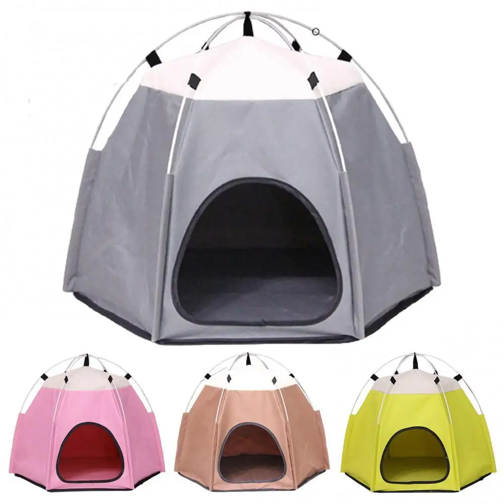 

Foldable Pet Tent Portable Washable Outdoor Cute Indoor House for Small Cat Dog