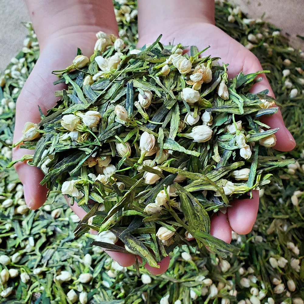 

7A New Tea Superior Jasmine-Tea Organic Jasmine Long-jing Green Tea Green Food For Beauty Lose Weight Health Care 250g