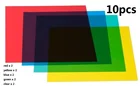 Прозрачный Ацетатный лист, 10 листов, Размер A4, разные цвета, прозрачная синяя, красная, Желтая Пластиковая обвязочная крышка, 170 микрон