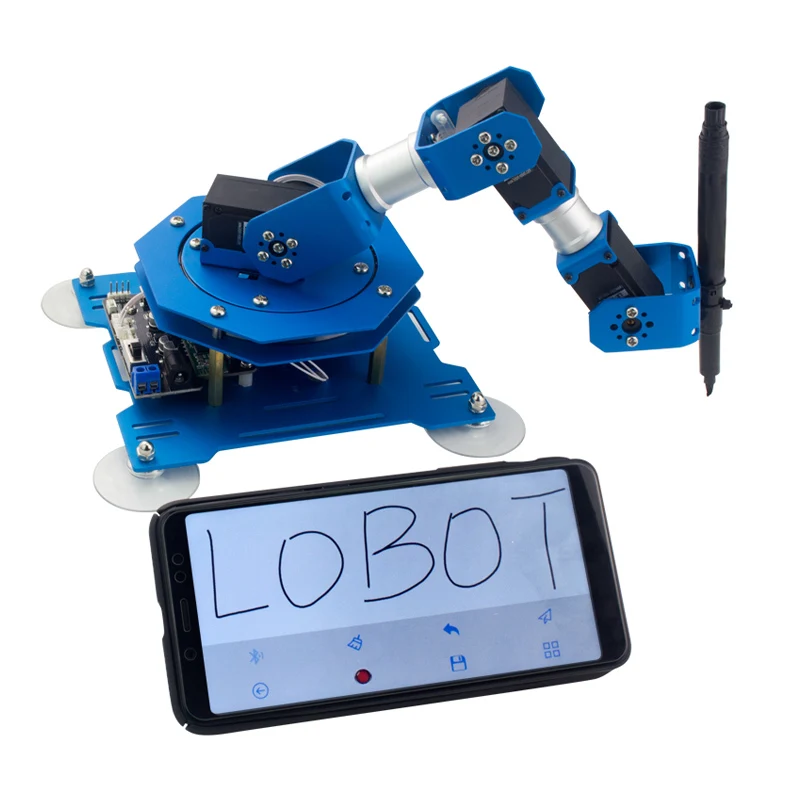 Bluetooth DIY XY Plotter Writing Robot Robotic Rrm Smart Writing Drawing Arm DrawArm App Bluetooth Control LOBOT