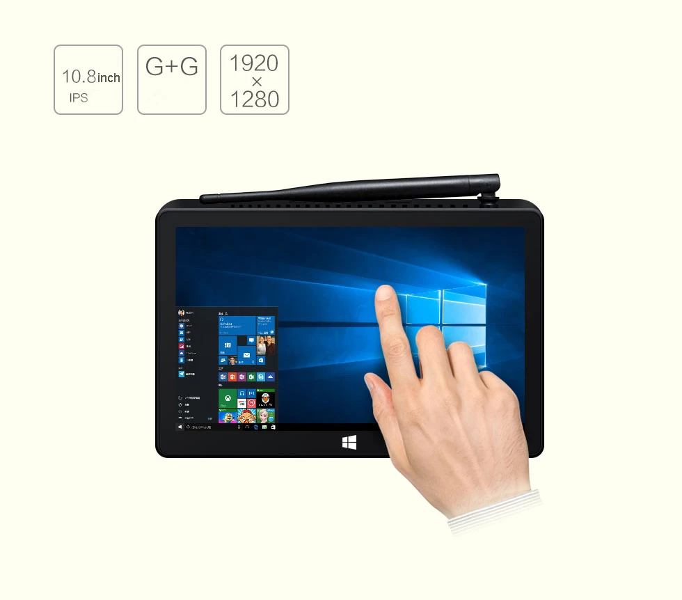 Pipo X12 ТВ приставка 10,8 дюймов IPS1920* 1280 4G ram 64G rom Cherry Trail Z8350 четырехъядерный BT HDMI Win10 Мини ПК почерк RS232 4* USB