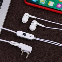 hr 939 dual earphone white earbud sports headset k head walkie talkie headset dual earbuds suitable for baofeng uv5r