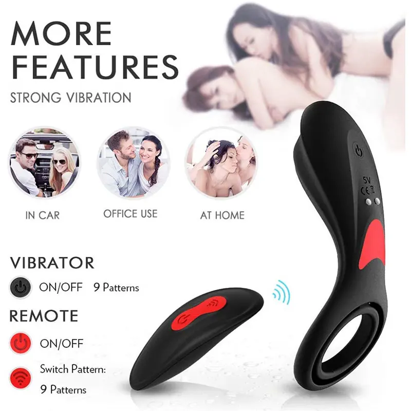 Силиконовый Вибрирующий петух кольцо кольцо-вибратор на пенис растягивающийся