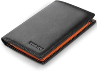 teehon fashion elegant wallet men genuine leather rfid card holder coin purse