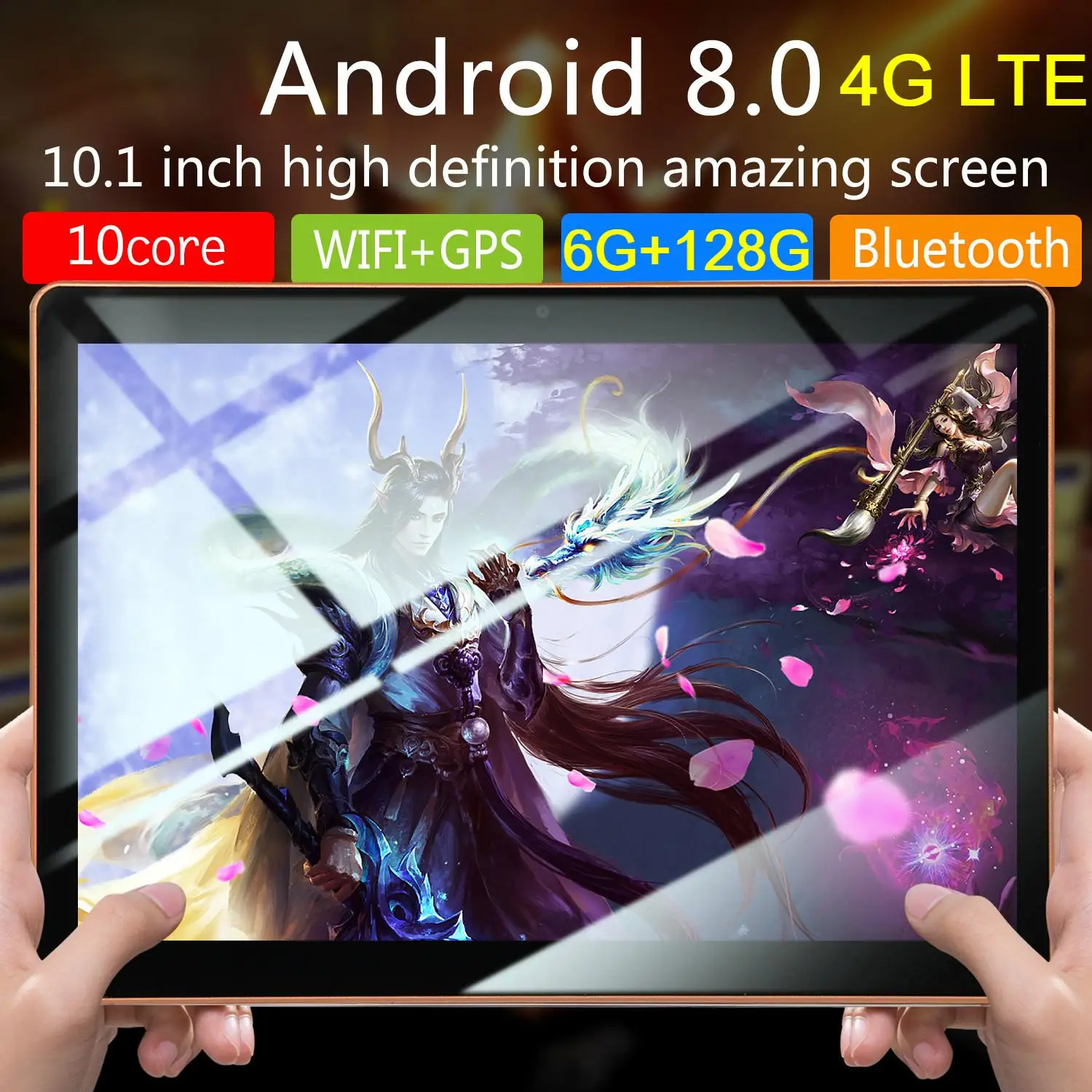 

Планшет на Android 10,1, восемь ядер, экран 10,0 дюйма, 4G LTE