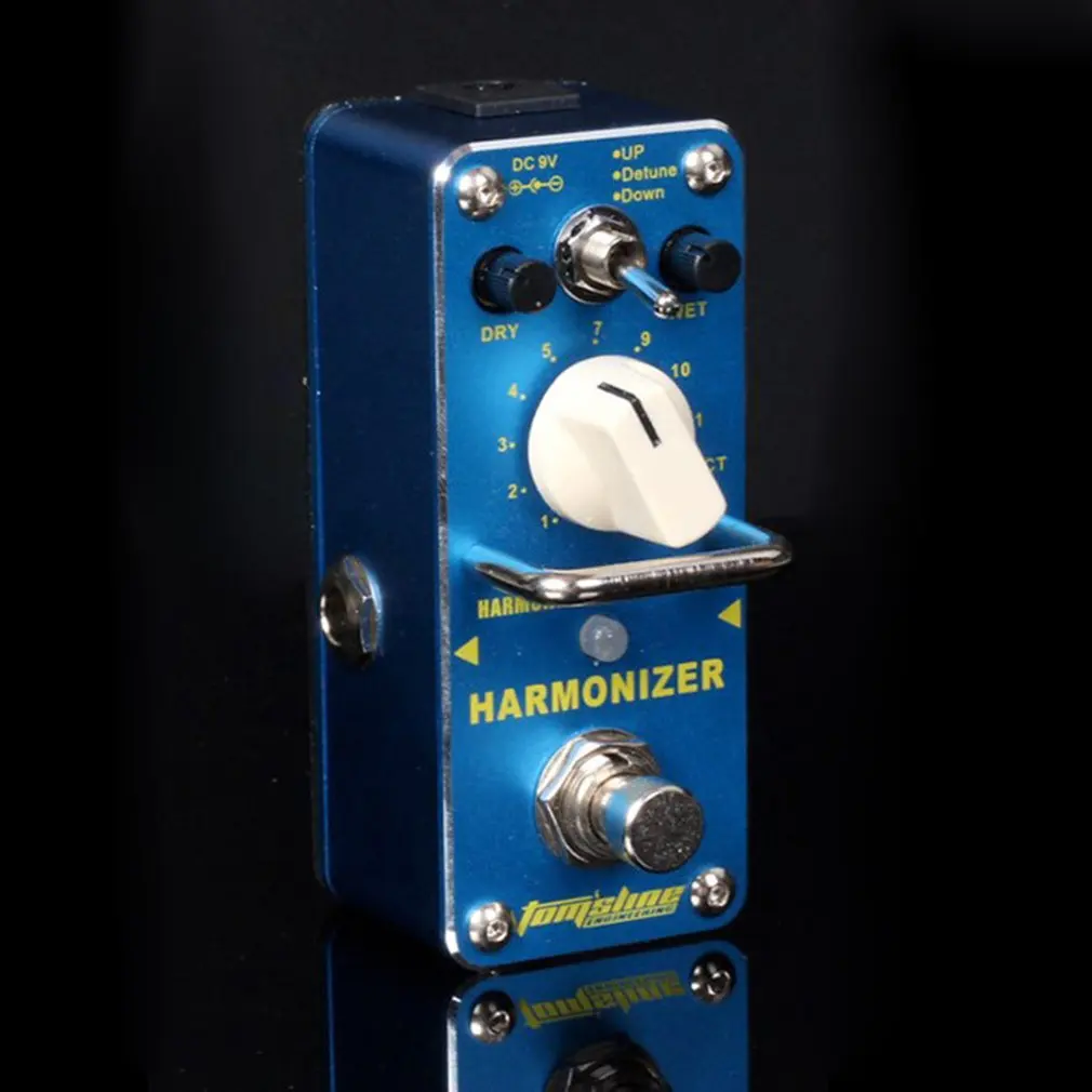 

Harmonizer Harmonist Pitch Shifter Electric Guitar Effect Pedal Mini Single Effect with True Bypass Blue