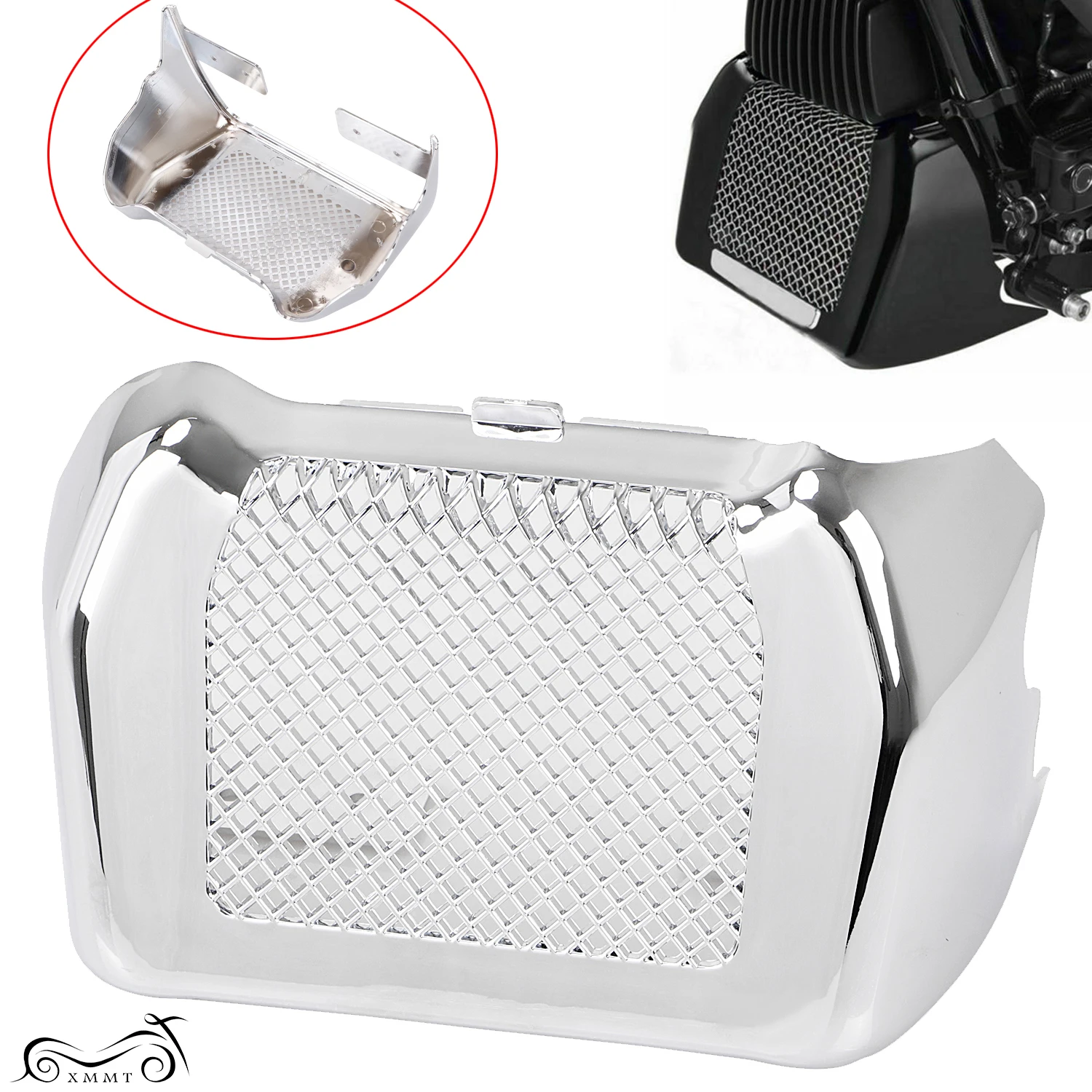 Хромированная Крышка масляного радиатора двигателя мотоцикла для Harley Touring