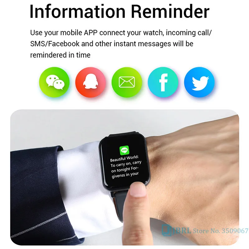 Топ смарт браслет для женщин и мужчин Браслет фитнес трекер Android IOS Smartband Модный