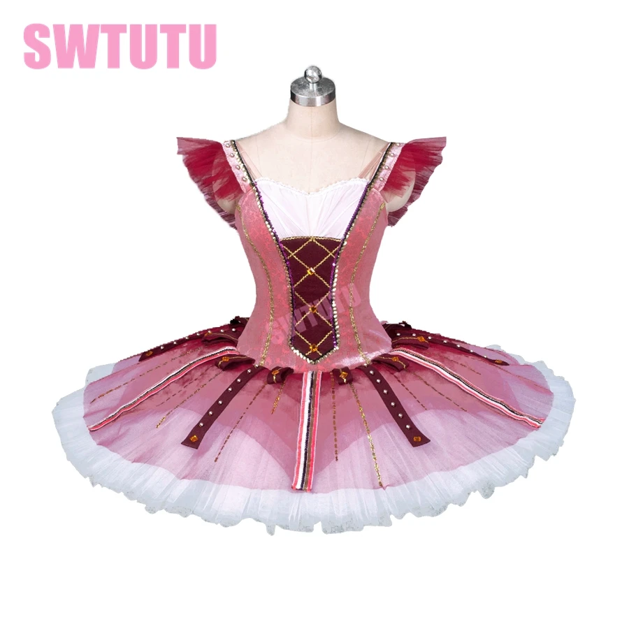 

Don Quijote ballet tutu red professional ballet tutus for children nutcracker tutu ballet stage costumes tutu pancake BT9123