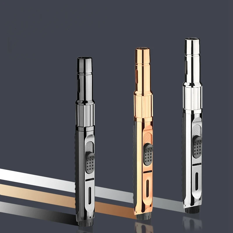 candle turbo metal gas lighters smoking accessories windproof bbq kitchen cooking jewelry welding cigar lighters gadgets for me free global shipping